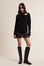 Load image into Gallery viewer, Naughty or Nice Satin Lace Scallop Mini Slip Skirt
