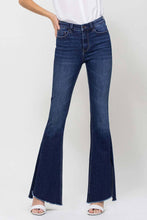 Load image into Gallery viewer, Rolling in the Blues High Rise Side Slit Flare Jean
