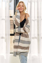 Load image into Gallery viewer, Decadent Draped Striped Cardigan
