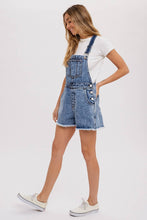 Load image into Gallery viewer, Casual Friday Raw Hem Short Overalls
