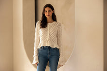 Load image into Gallery viewer, Soft Romance Pointelle Knit Cardigan
