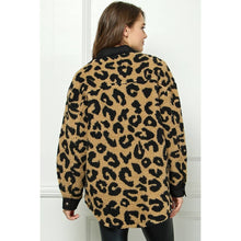 Load image into Gallery viewer, Stay Fierce Faux Fur Leopard Shacket
