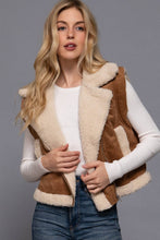 Load image into Gallery viewer, So Yummy Faux Suede Inner Fur Zip Up Vest
