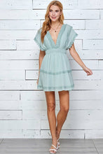 Load image into Gallery viewer, All the Frills Sage Dress
