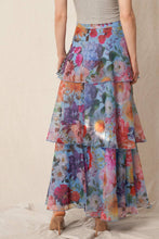 Load image into Gallery viewer, Winter Blooms Tiered Maxi Skirt
