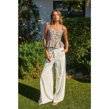 Load image into Gallery viewer, Wildflower Whimsy Peplum Top

