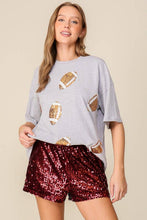 Load image into Gallery viewer, Game Day Dazzling Oversized Football Tee
