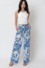 Load image into Gallery viewer, Blue Tropics Paperbag Pants
