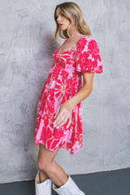 Load image into Gallery viewer, Pink Tropics Babydoll Dress
