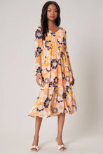 Load image into Gallery viewer, Flower Child Midi Mod Ruffle Dress
