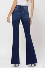 Load image into Gallery viewer, Rolling in the Blues High Rise Side Slit Flare Jean
