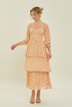 Load image into Gallery viewer, Prairie Chic Ditsy Floral Apricot Buster Dress
