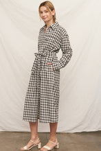 Load image into Gallery viewer, London Bridge Belted Button Up Maxi Jacket/ Dress
