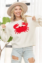 Load image into Gallery viewer, Chesapeake Charm Crab Sweater (Available in Curvy)
