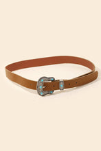 Load image into Gallery viewer, Wild Wild West Turquoise Stud Buckle Faux Leather Belt
