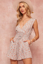 Load image into Gallery viewer, Easy Breezy Surplice Floral Romper
