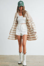 Load image into Gallery viewer, Cozy Elegance Striped Oversized Cardigan
