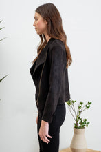 Load image into Gallery viewer, Foxy Rebel Faux Suede Moto Jacket (Black or Camel)
