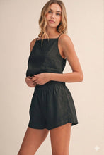 Load image into Gallery viewer, The Summer Staple Linen Crop Top Shorts Set
