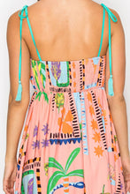 Load image into Gallery viewer, Retro Palm Springs Tropical Print Pocketed Maxi Dress
