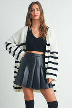 Load image into Gallery viewer, Cozy Elegance Striped Oversized Cardigan
