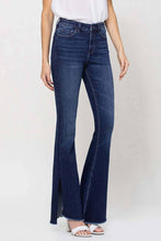 Load image into Gallery viewer, Rolling in the Blues High Rise Side Slit Flare Jean
