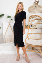 Load image into Gallery viewer, Chic &amp; Sweet Wrap-around Tie Midi Dress
