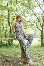 Load image into Gallery viewer, Side Split Leopard Jumpsuit (last one small)
