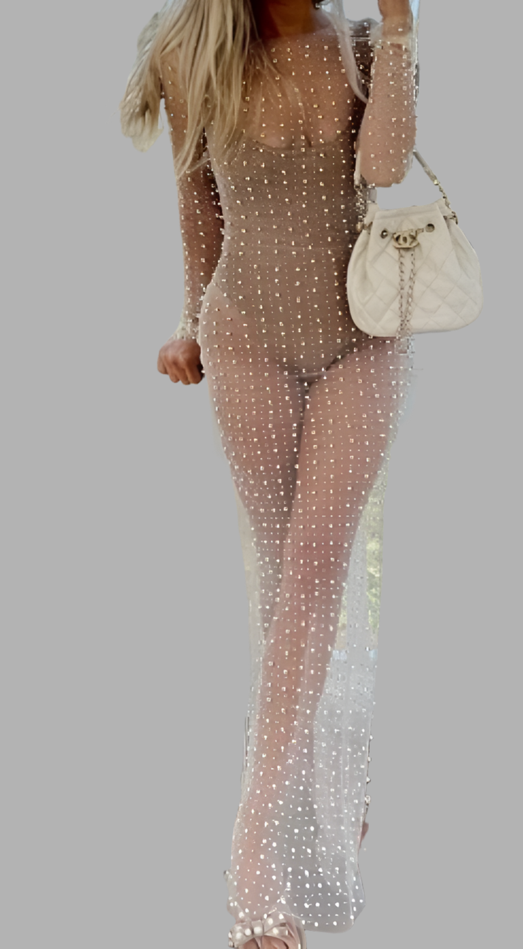 Preppy Rebel Sheer Dress (2 colors)