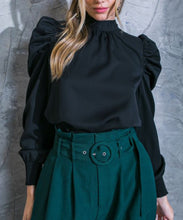 Load image into Gallery viewer, Sleek &amp; Chic Satiny Bowback Blouse
