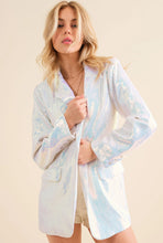 Load image into Gallery viewer, Twinkling Lights Iridescent Sequin Blazer
