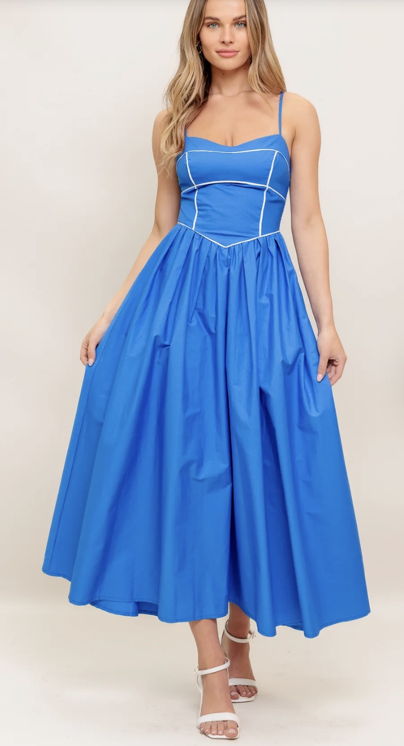 blueberry midi dress The Blueberry Porch Dress