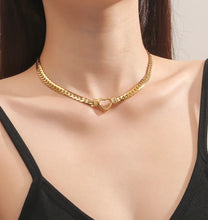 Load image into Gallery viewer, Chains to my Heart Necklace
