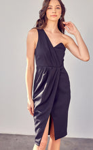 Load image into Gallery viewer, Grand Entrance One Shoulder Dress (Black or White)
