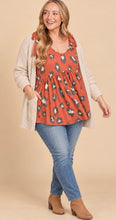 Load image into Gallery viewer, Leepin Leopard Babydoll Ties Top (curvy collection)
