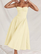 Load image into Gallery viewer, La Vie Est Belle French Bustier Dress (Carnation Yellow)
