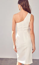 Load image into Gallery viewer, Grand Entrance One Shoulder Dress (Black or White)
