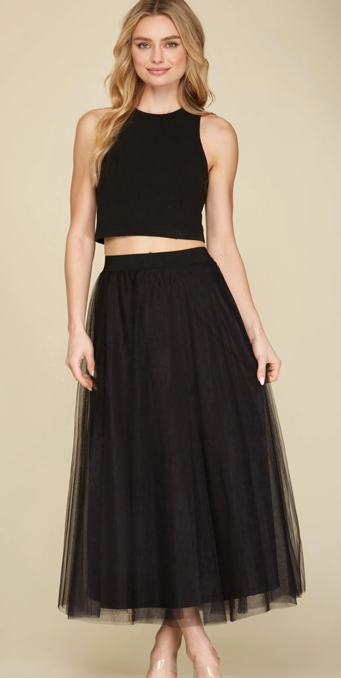 Channeling Audrey Midi Skirt