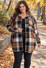 Load image into Gallery viewer, Fall Vibes Oversized Plaid Shacket

