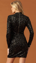 Load image into Gallery viewer, Bejeweled Bodycon Sequin Dress
