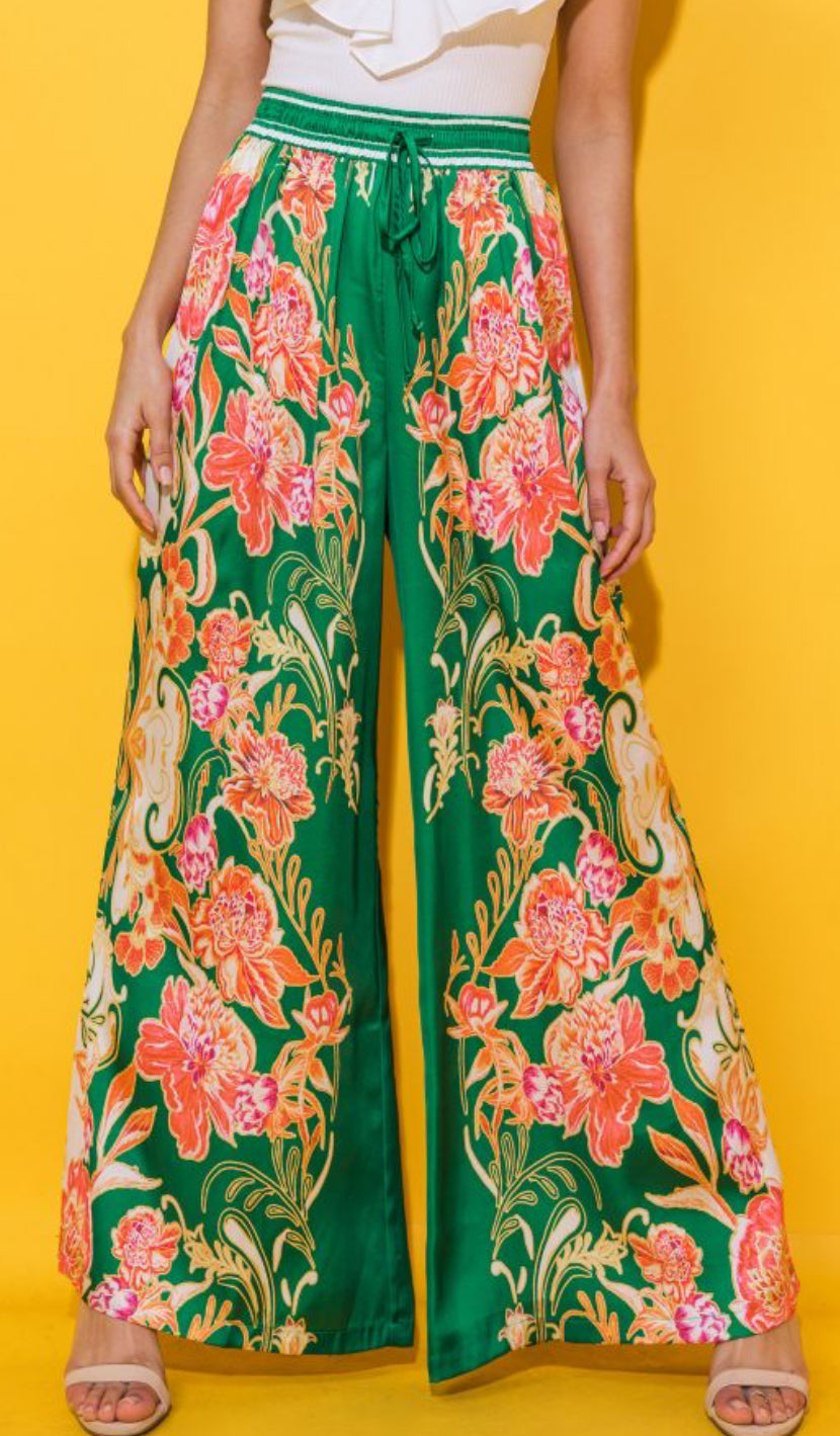 Tropical Splendor Palazzo Pants