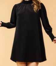 Load image into Gallery viewer, Elegant in Velour Swing Dress (Curvy Collection)
