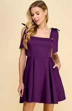 Load image into Gallery viewer, All that Jam Purple Pocketed Dress
