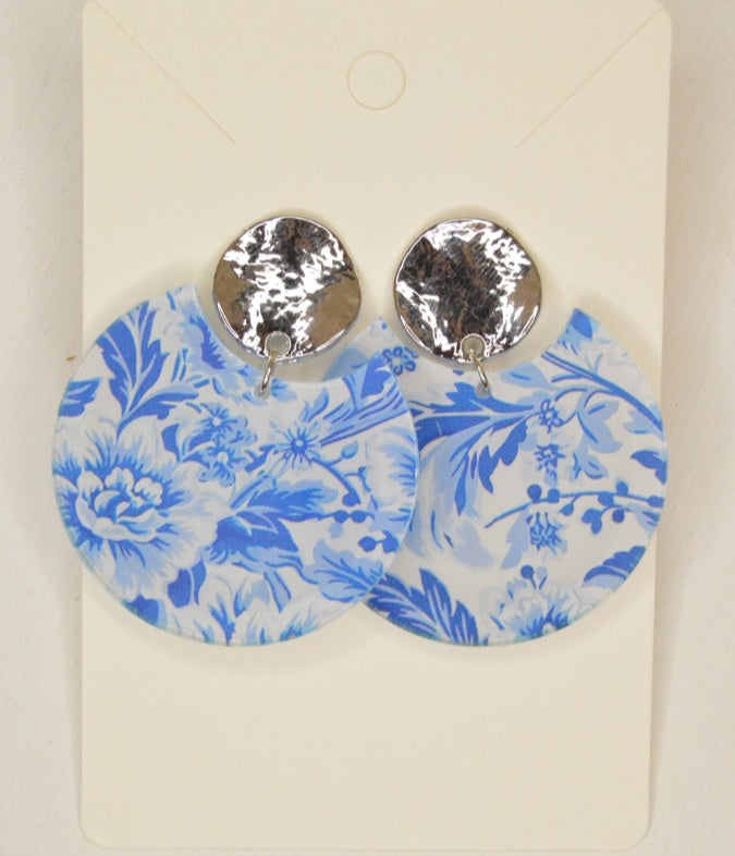 Classic Chinoiserie Round Earrings