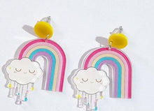 Load image into Gallery viewer, Rainbow after the Rain Earrings
