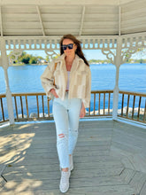 Load image into Gallery viewer, You’re my Cuppa Chai Latte Teddy Shacket
