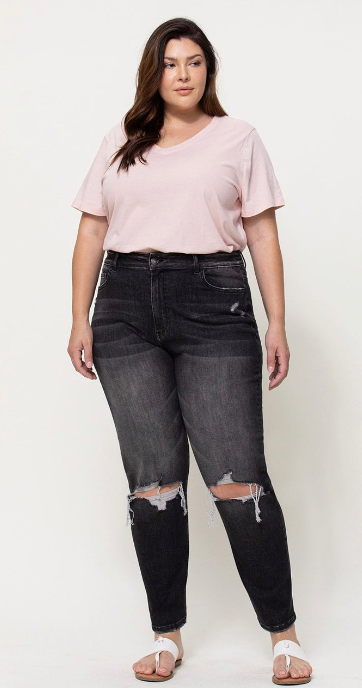 Plus Size Distressed Jeggings Black Plus Size M Jeans By Maurices