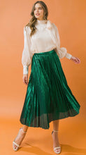 Load image into Gallery viewer, Tinsel Town Metallic Midi Skirt
