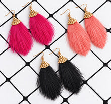 Load image into Gallery viewer, Sassy Tassel Fringe Earrings (8 colors)
