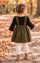 Load image into Gallery viewer, Olive You So Much Corduroy Suspender Skirt
